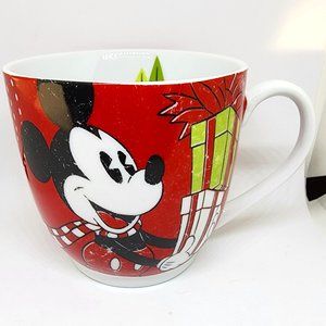 Vintage Mickey Mouse A Season of Wonder Holiday Christmas Red Coffee Mug Cup